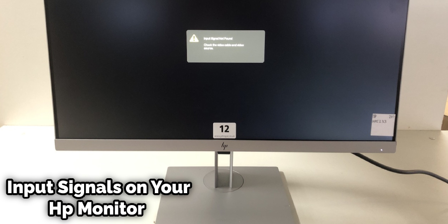 How To Fix Input Signal Not Found On Hp Monitor