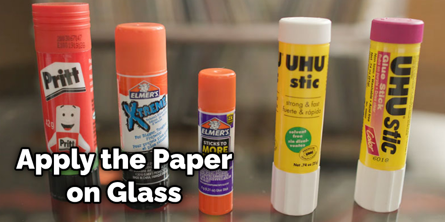 How to Stick the Paper to Glass Permanently